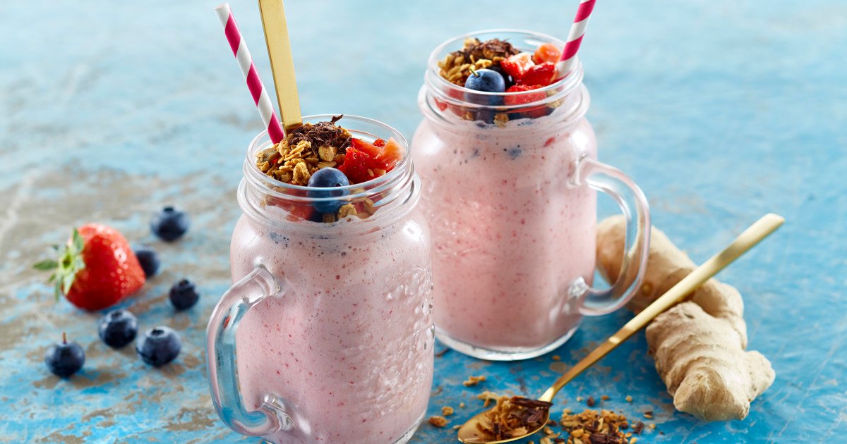 Straw-Banana Milk Feast